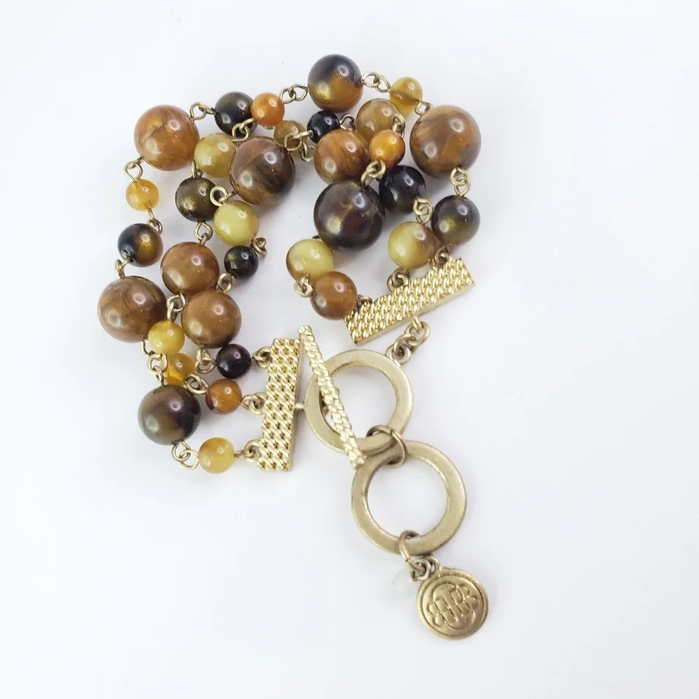 Dana Buchman Bracelet Brown Earth Tones